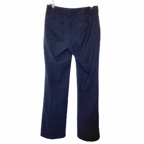 𝅺BANANA REPUBLIC PETITE WOOL BLEND NAVY JACKSON FIT STRAIGHT LEG  TROUSER PANTS - Picture 2 of 9